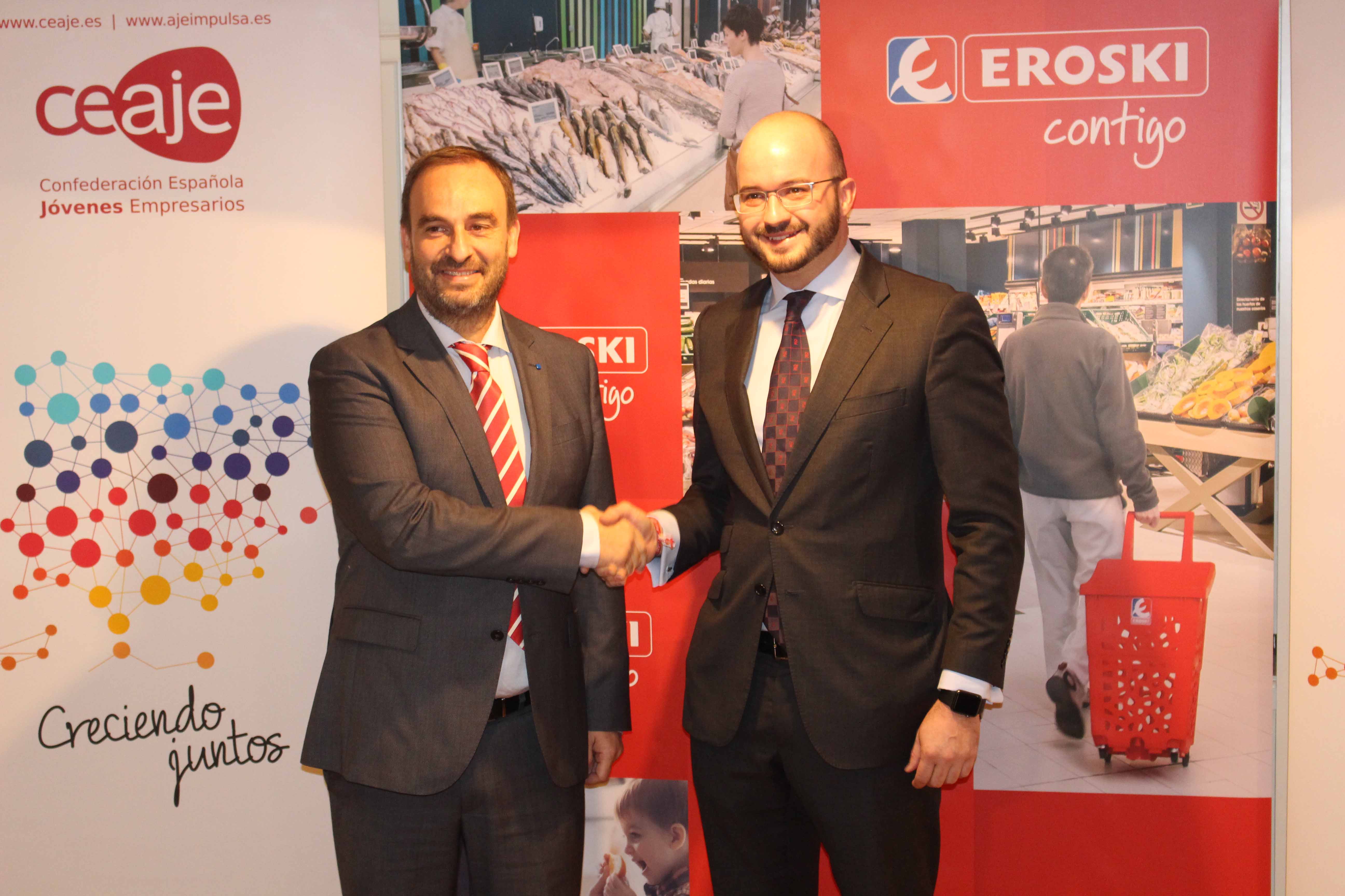 FRANQUICIAS EROSKI Y CEAJE FIRMAN UN ACUERDO DE COLABORACIÓN PARA DAR APOYO E IMPULSAR EL EMPRENDIMIENTO