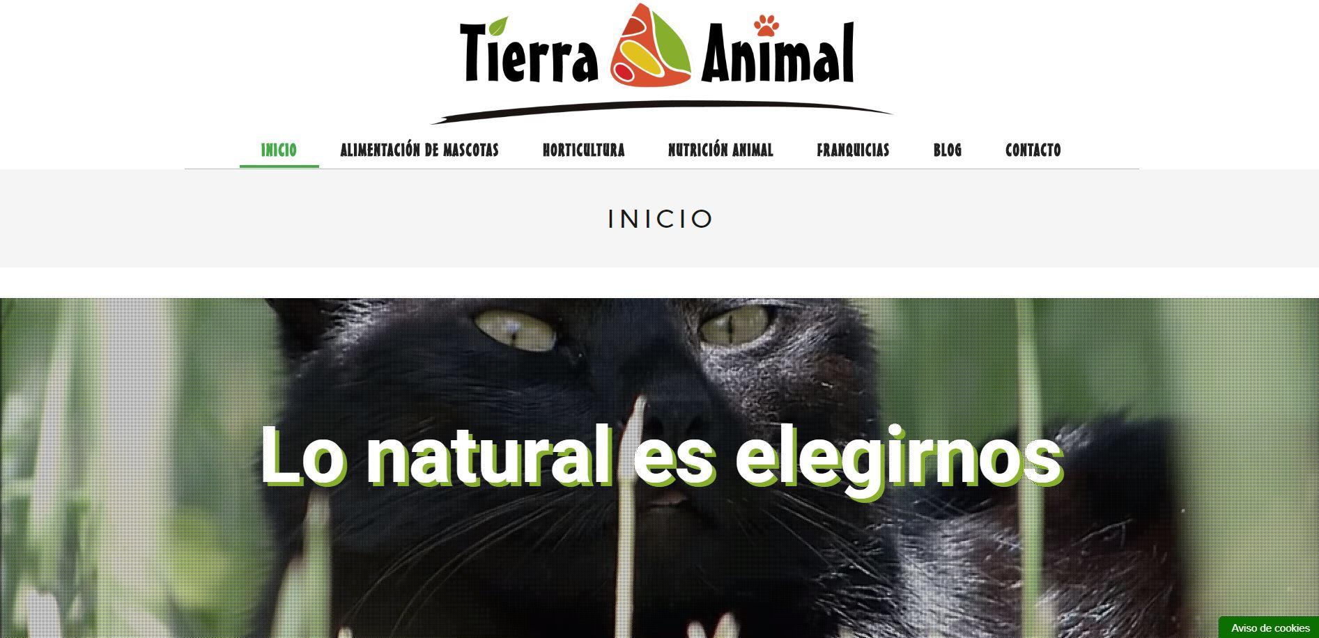 LA FRANQUICIA TIERRA ANIMAL PRESENTA SU NUEVA PÁGINA WEB